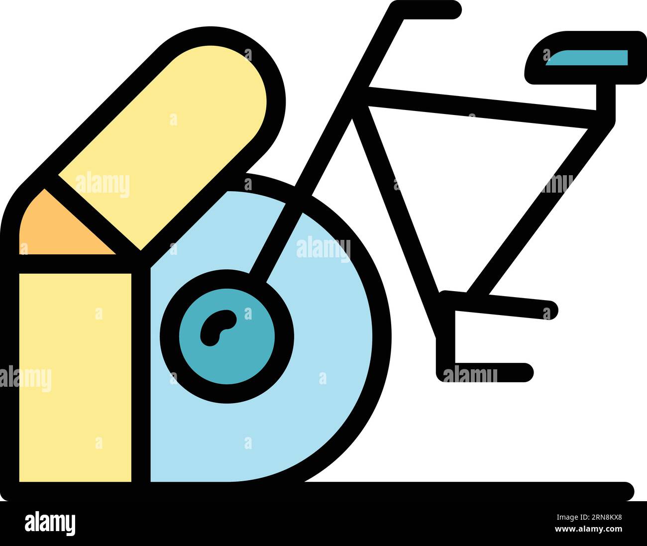 Cycle rack station cyclist Stock Vector Images - Alamy