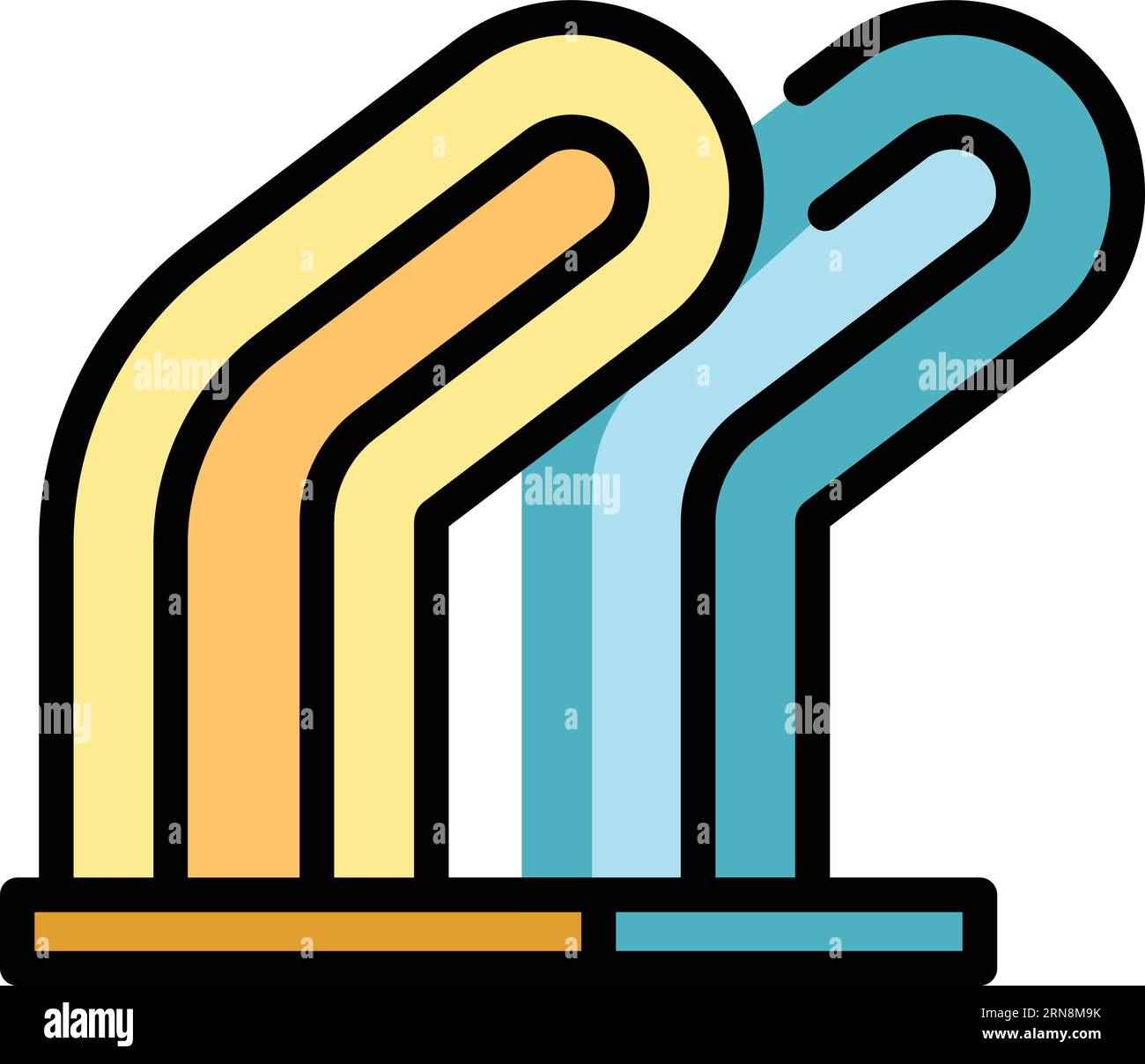 Cycle rack station cyclist Stock Vector Images - Alamy