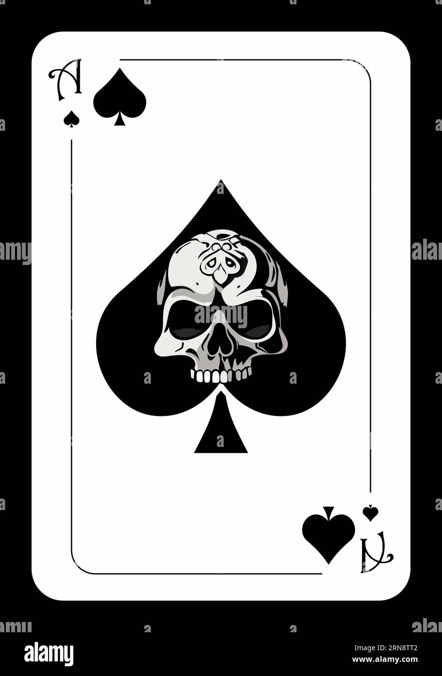Ace of spades original playing card design Stock Vector Image & Art Alamy