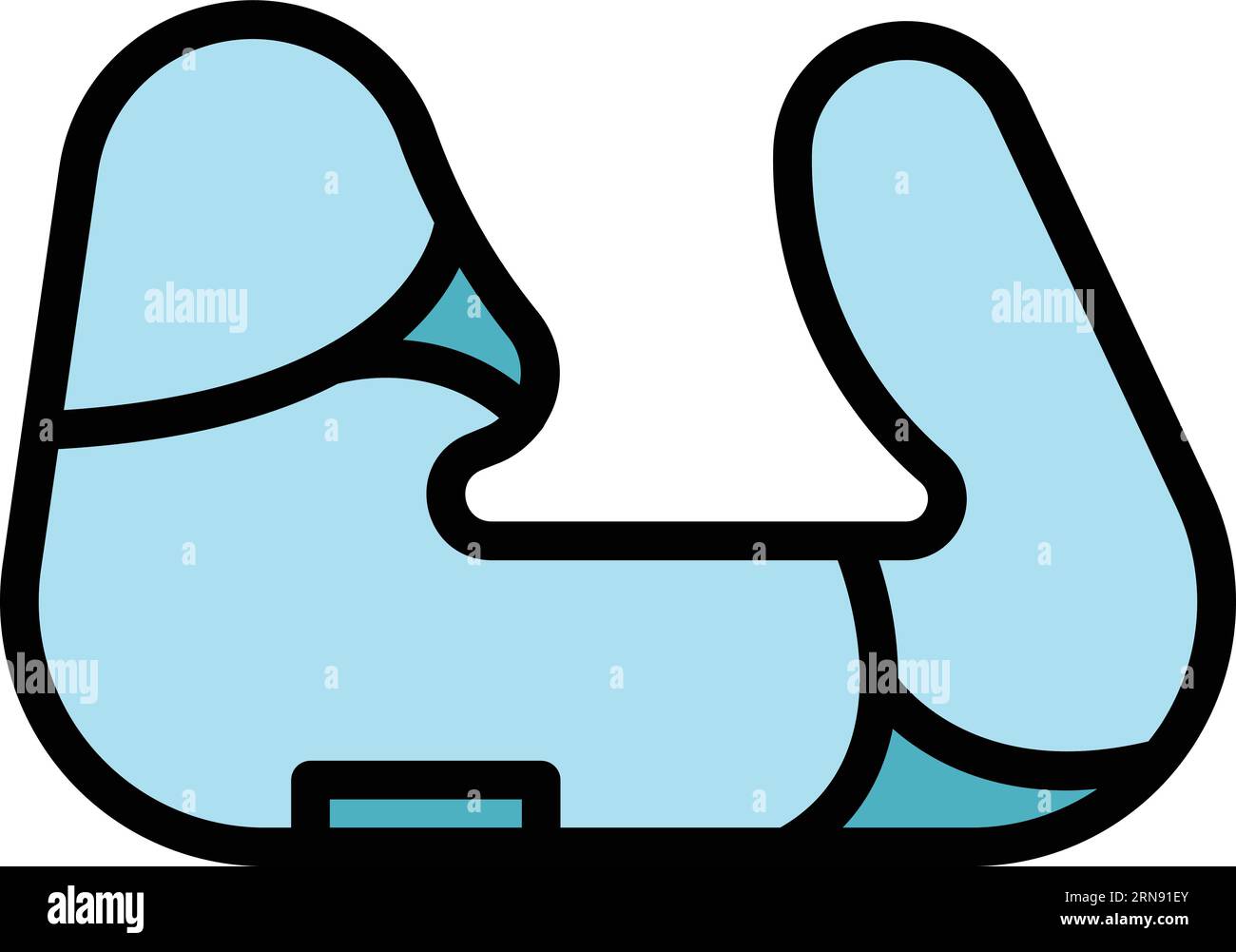 Race circuit icon outline vector. Start finish. Car road color flat ...