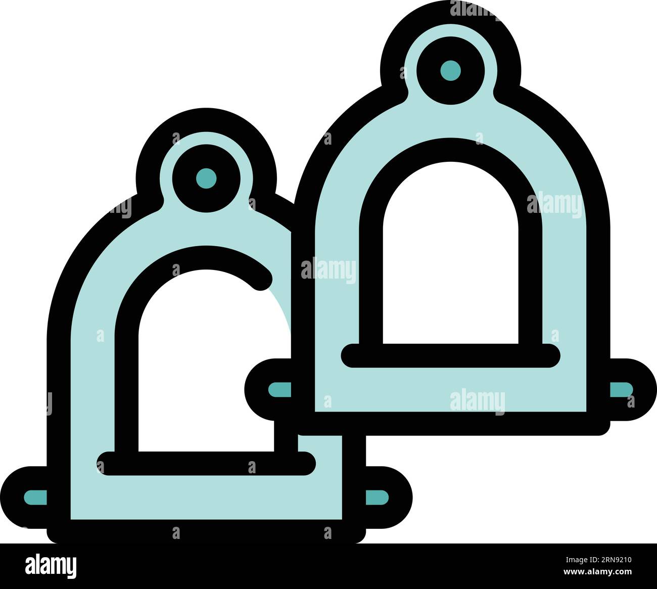 Fast run icon outline vector. Horse race. Derby jockey color flat Stock