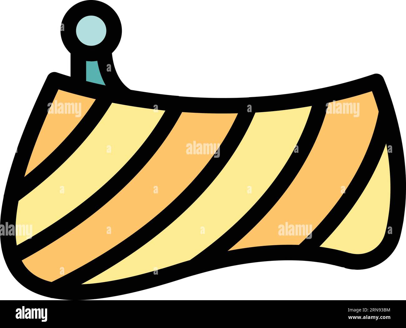 Horse seat icon outline vector. Sport race. Fast cup color flat Stock