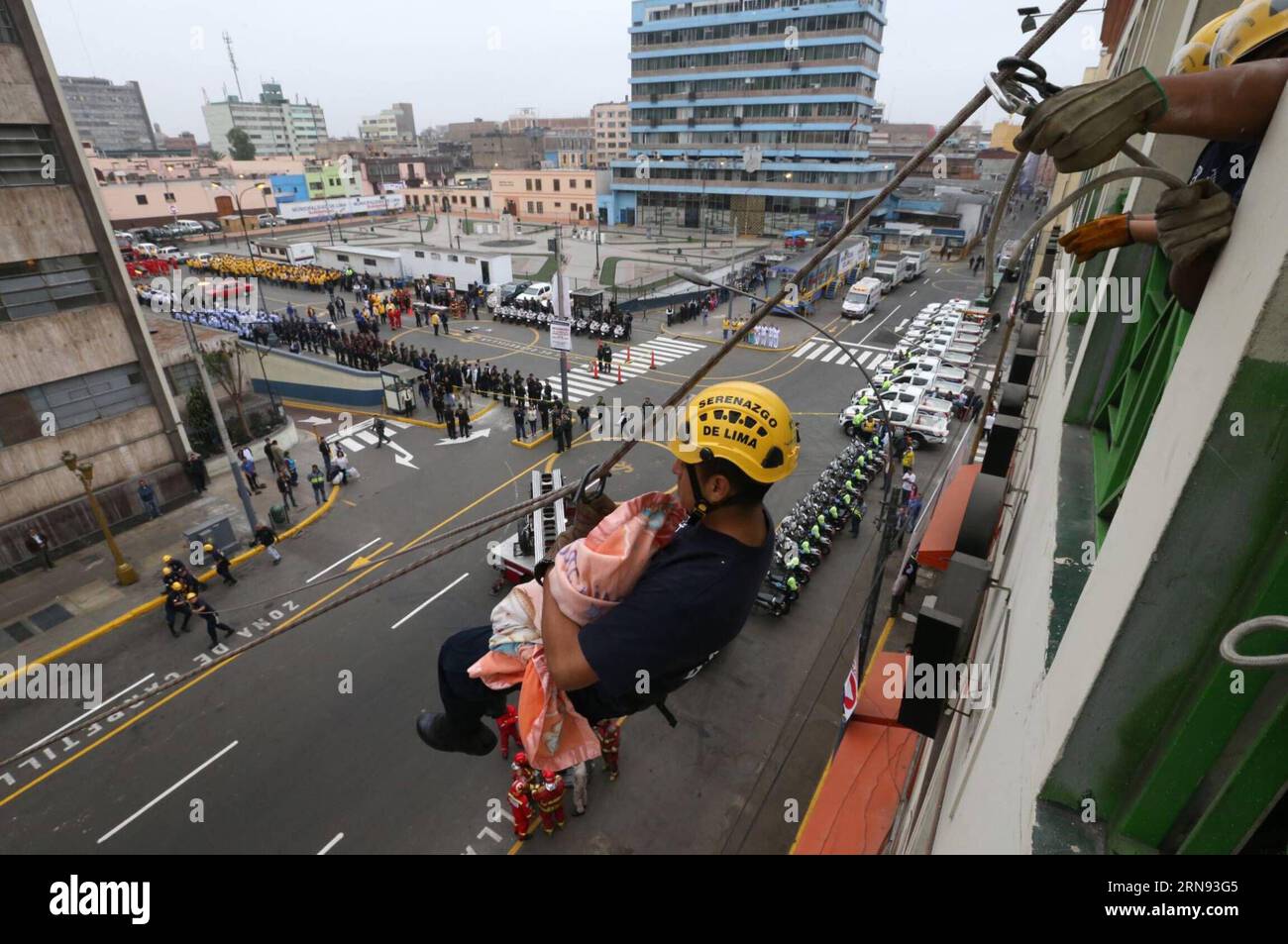 LIMA, Members of the National Police of Peru (PNP) and the General