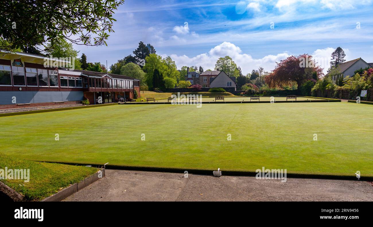 Crown Green Bowling and Bowling Green Stock Photo Alamy