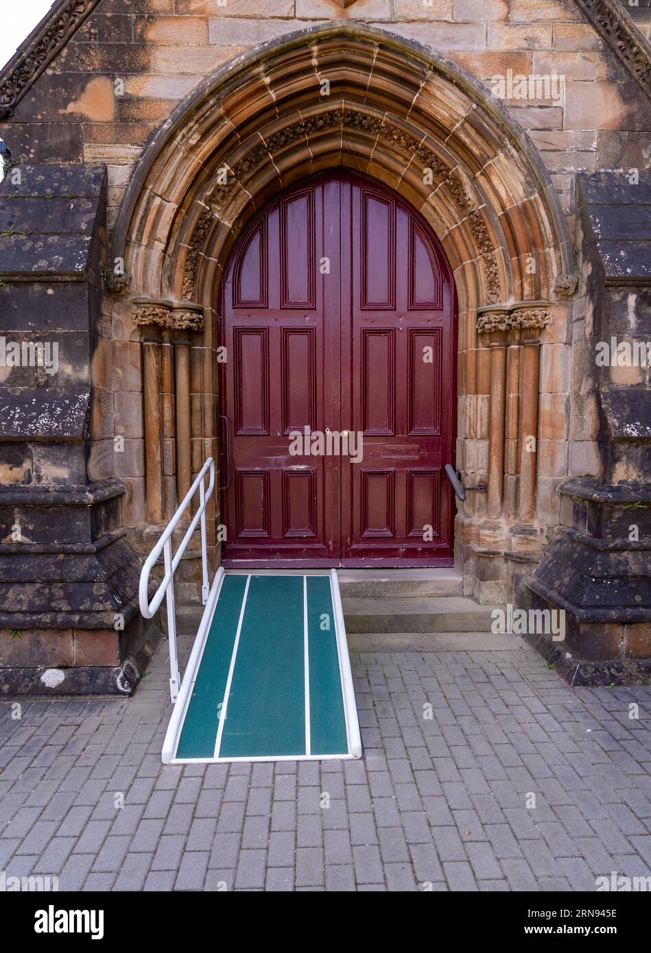 Wheelchair Ramps and Walkways at Churches Stock Photo Alamy