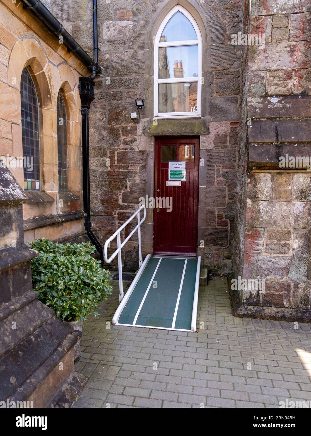 Wheelchair Ramps and Walkways at Churches Stock Photo Alamy