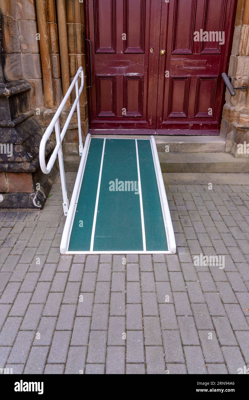 Wheelchair Ramps and Walkways at Churches Stock Photo - Alamy