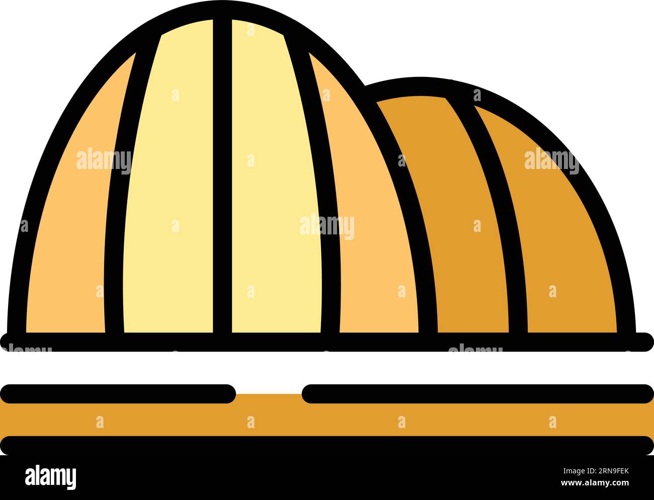 Opera house icon outline vector. City landmark. Asian museum color flat ...
