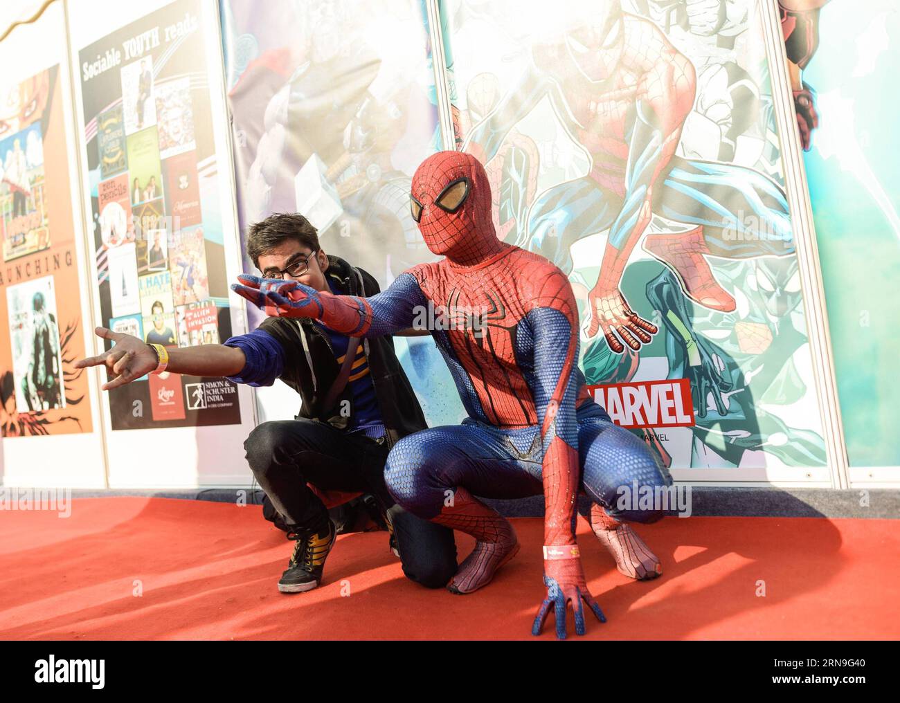 Cosplayer spiderman hi-res stock photography and images - Alamy