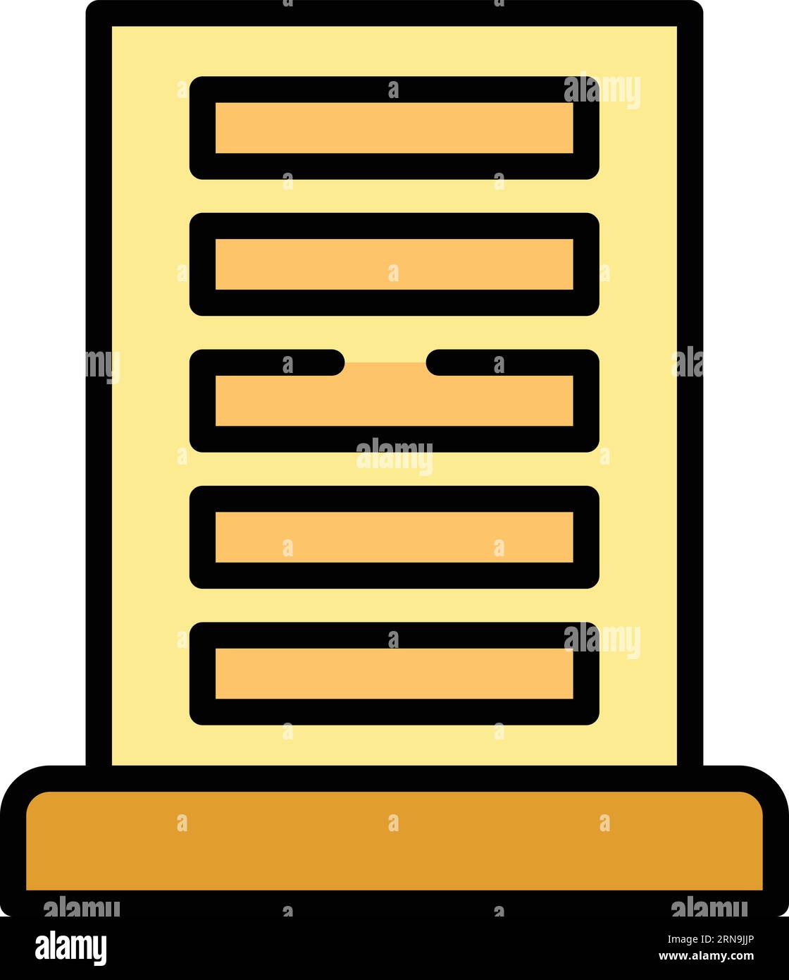 Slovakia building icon outline vector. Slovak map. Architecture culture color flat Stock Vector