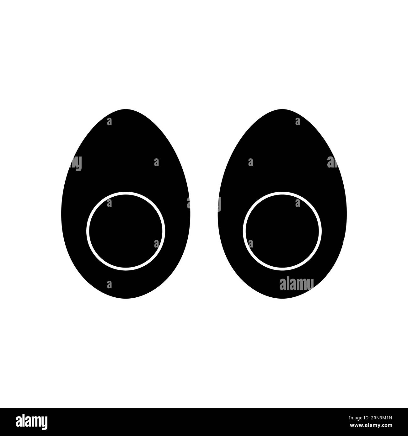 Boiled egg Icon. Glyph Style Boiled egg Fill Icon Vector Illustration ...