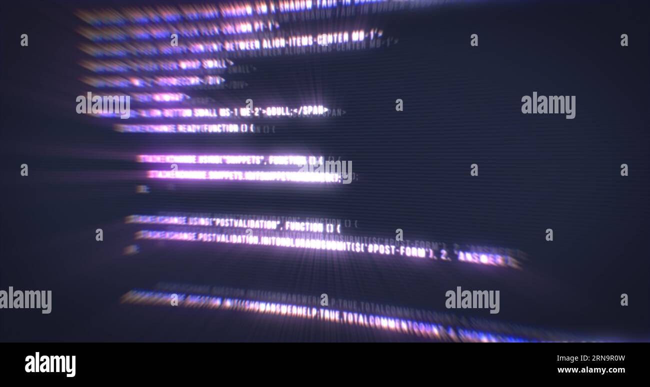 Typing a digital code by a programmer in a programming language ...