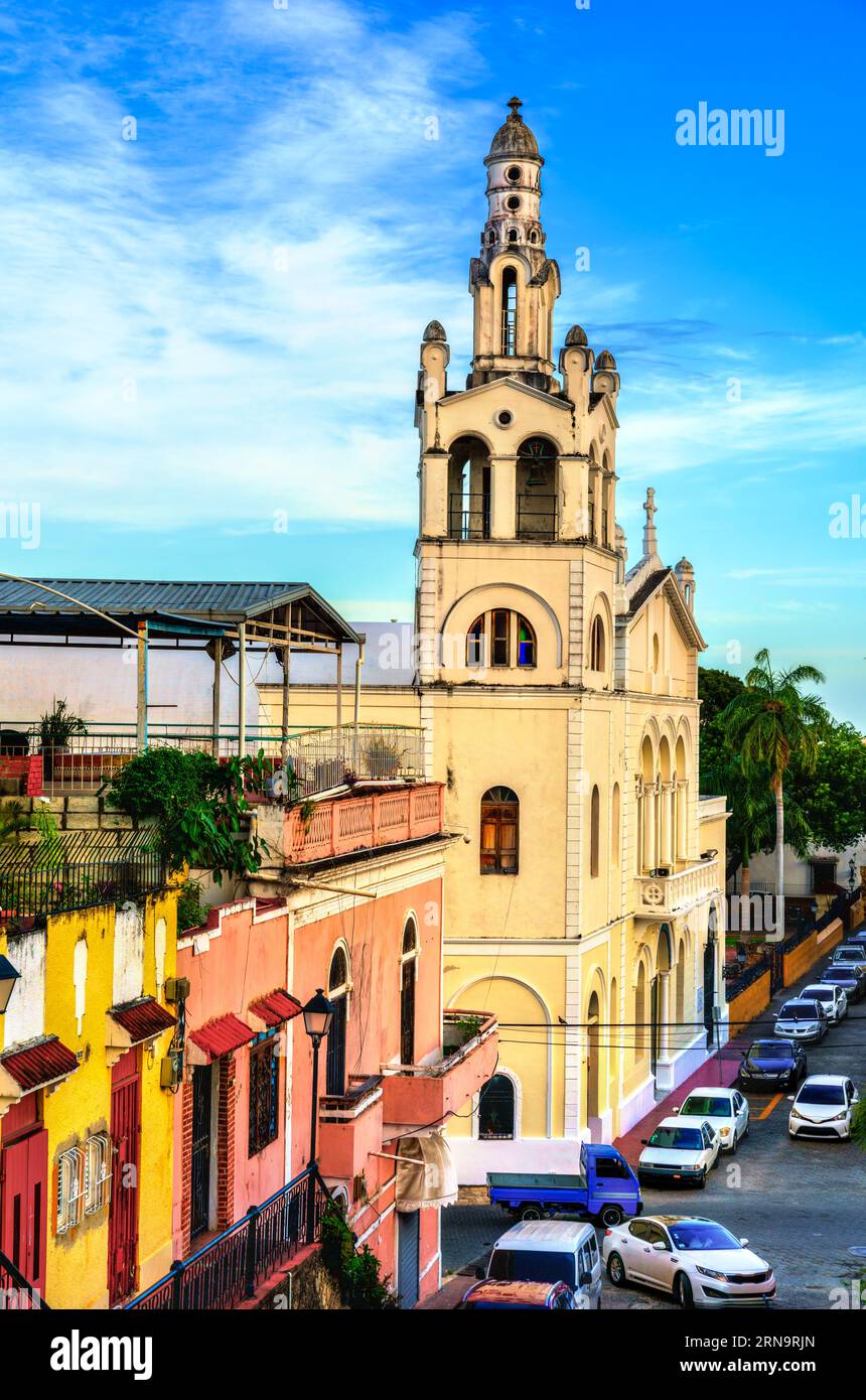 Church of Nuestra Senora de Altagracia in the old town of Santo Domingo, Dominican Republic Stock Photo
