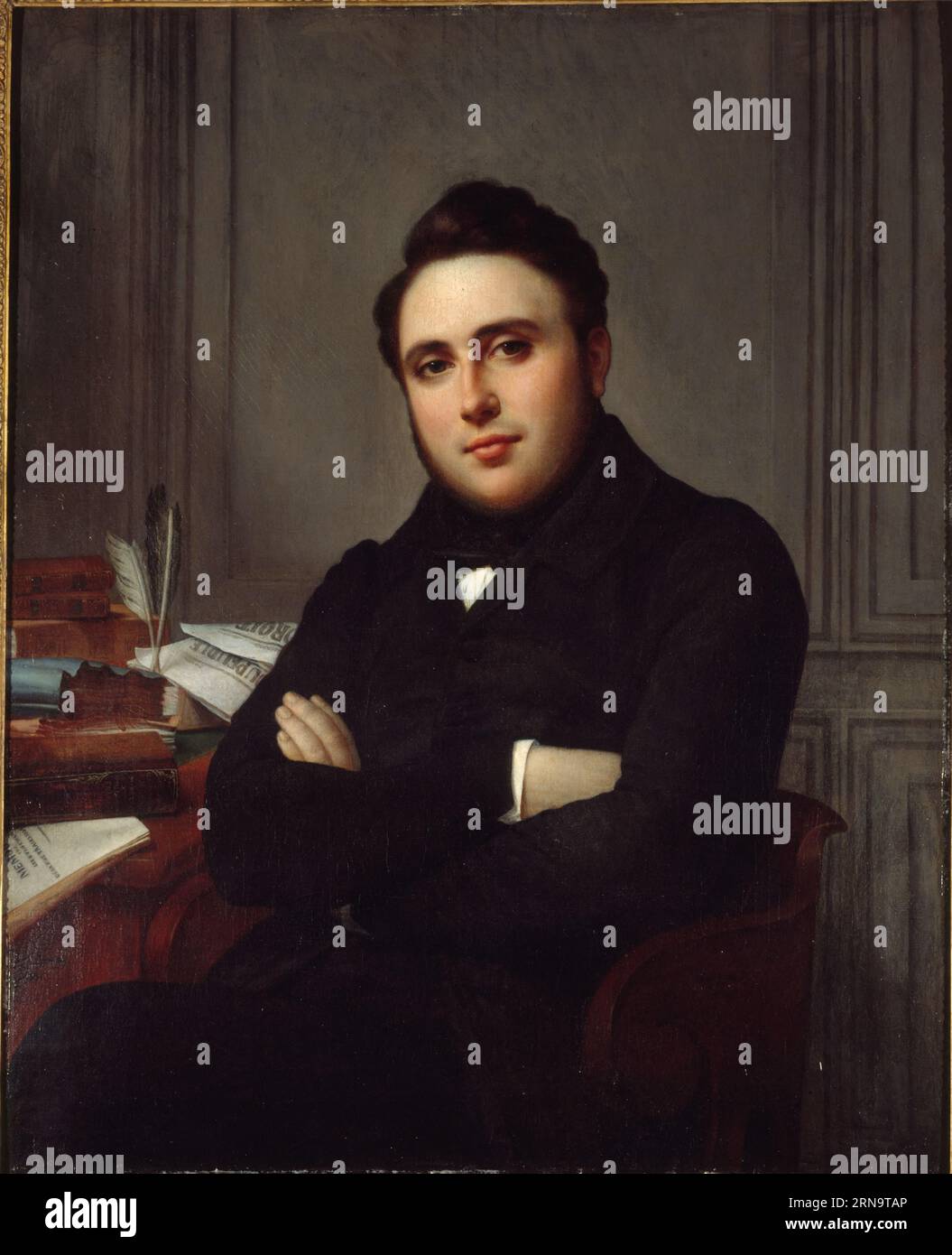 Alexandre-Auguste Ledru-Rollin (1807-1874), journaliste et homme politique 1838 by Angélique Mongez Stock Photo