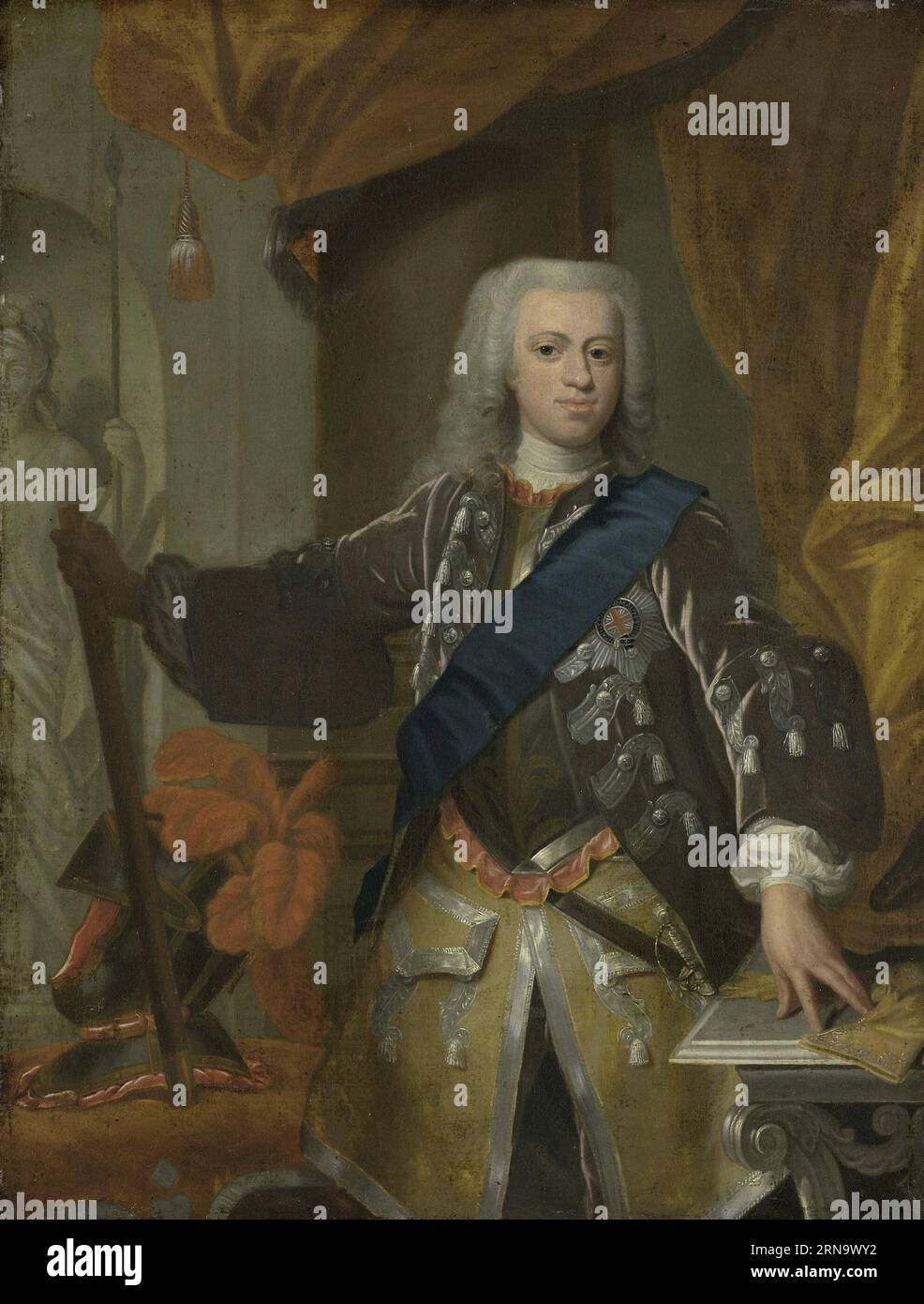 Portrait of William IV, Prince of Orange between 1730 and 1753 by Hans Hysing Stock Photo