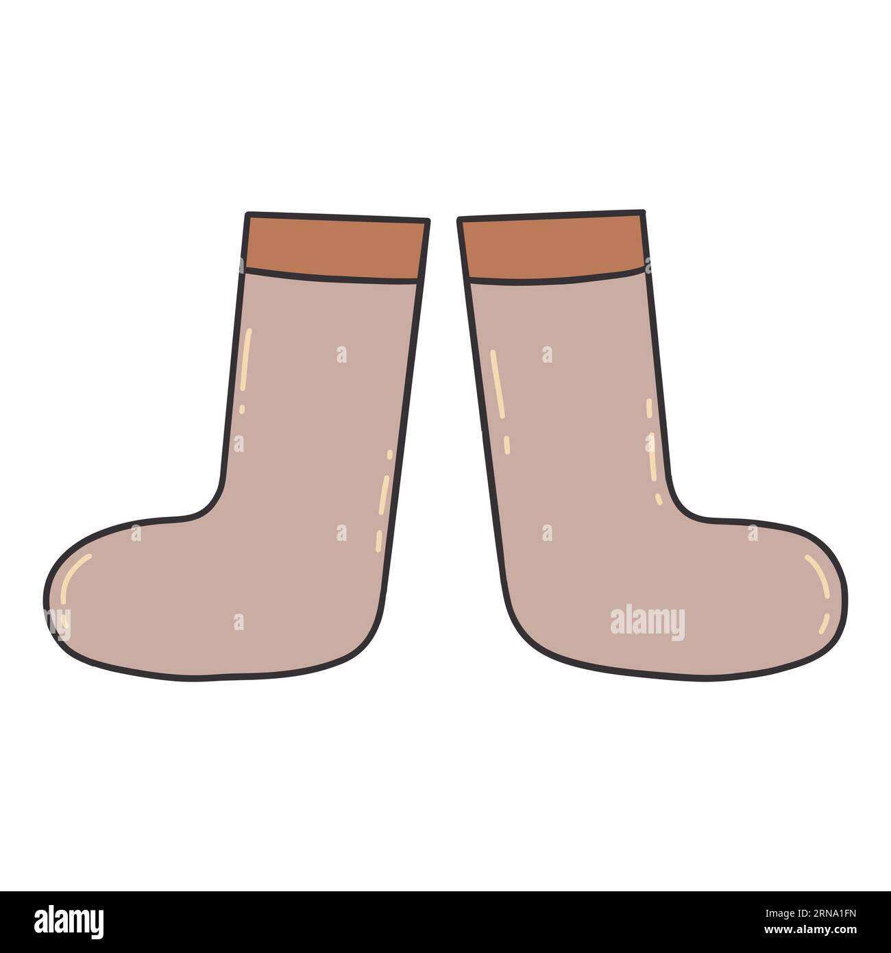 Wool felt boots. Comfortable warm winter shoes, old traditional Russian ...