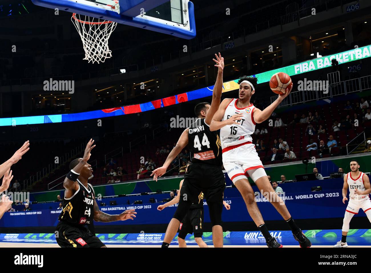 Asia Arena Manila Philippines. 31st Aug 2023. Patrick Gardner EGY AUGUST 31 2023 Basketball FIBA World Cup 2023 Classification Round 17 32 Group N between Egypt 85 69 Jordan at Mall