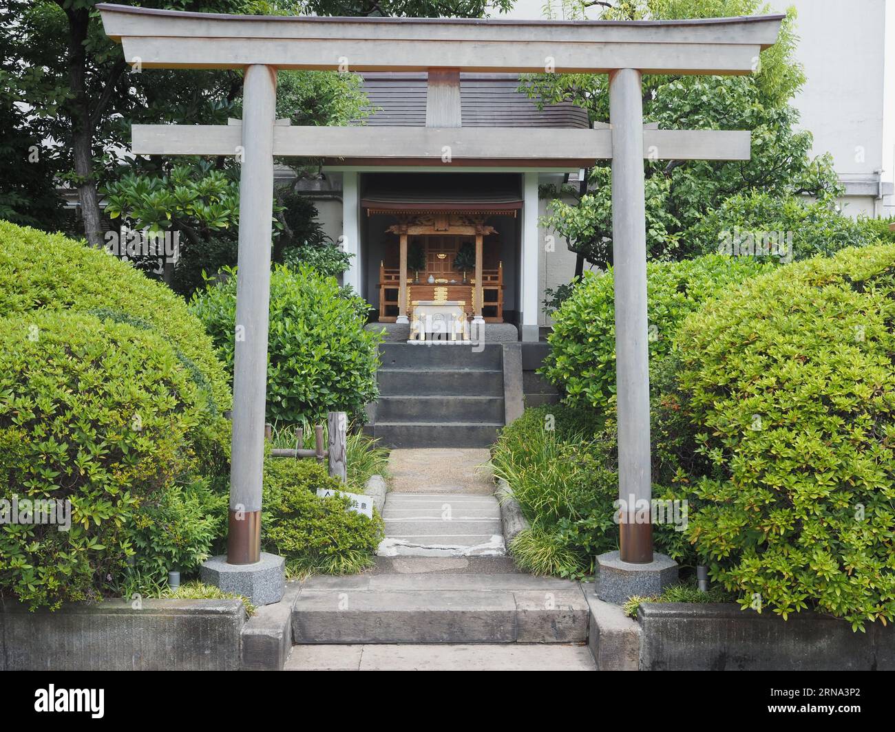 tokyo-japan-august-16-2023-a-shinto-shrine-located-on-the-roof-of