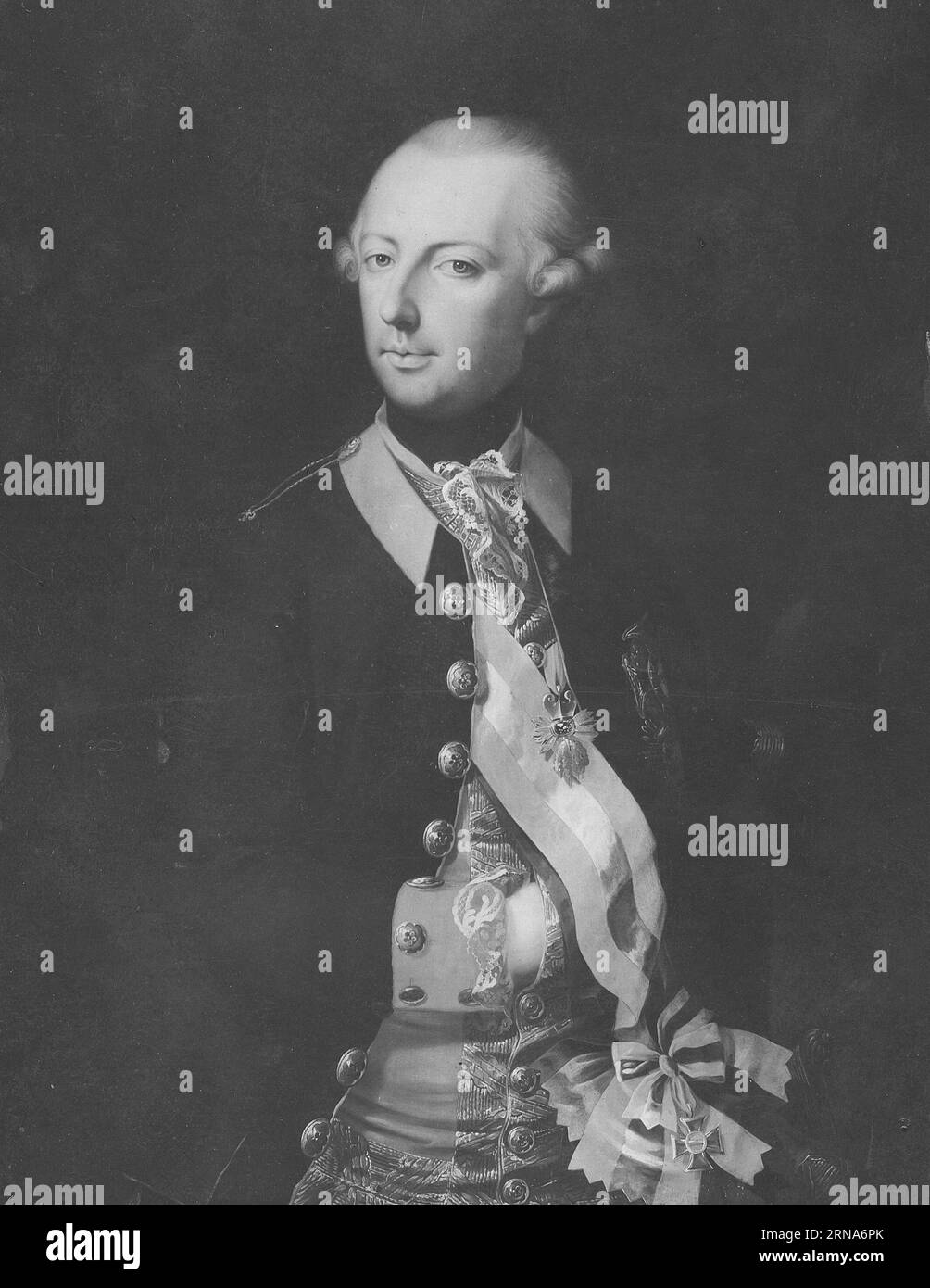 Josef II, 1741-1790, ärkehertig av Österrike konung av Österrike tysk-romersk kejsar 1773 by Joseph Hickel Stock Photo