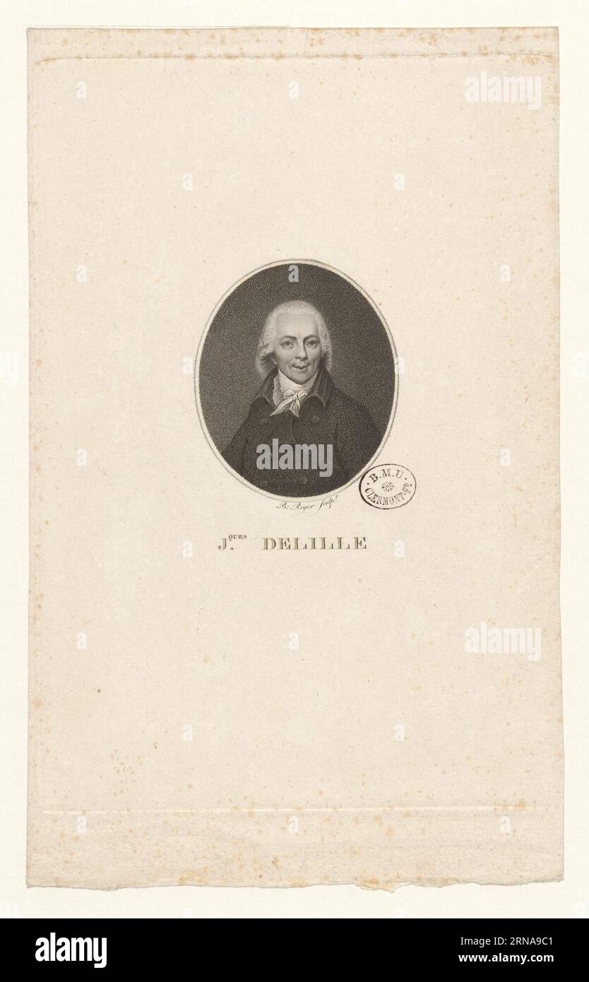 J. Delille BOYER 680 by Barthélémy Joseph Fulcran Roger Stock Photo