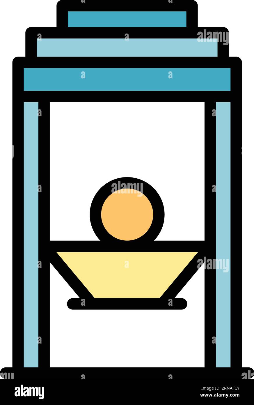 Glass production icon outline vector. Making sheet. Factory window ...