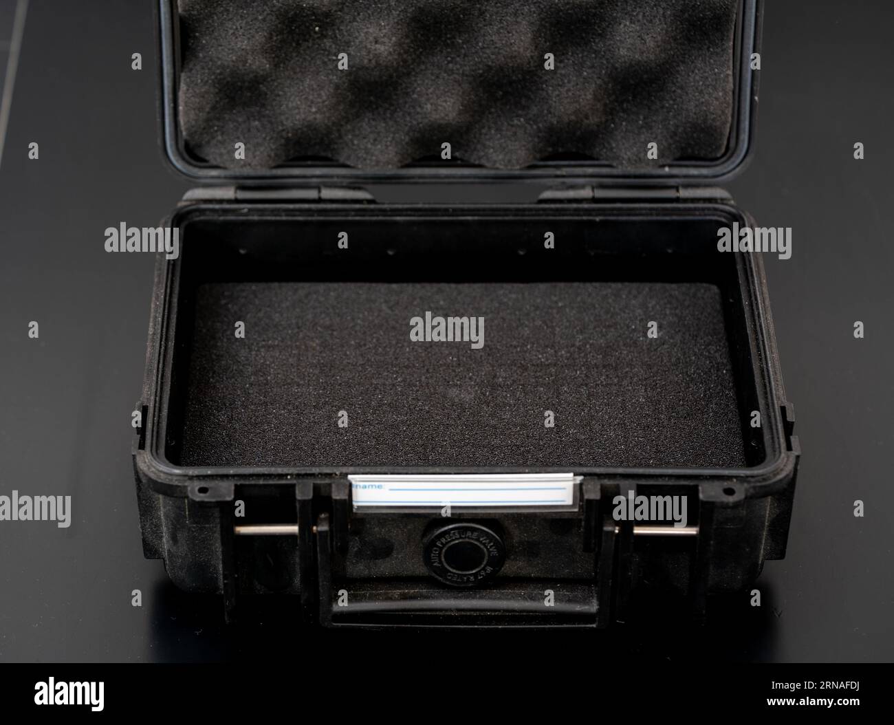 empty protective container for industrial hazardous substances Stock