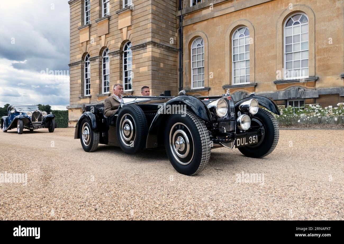 Best of Show 1937 Bugatti Type 57S at the 2023 Salon Prive Concours at Blenheim Palace Woodstock Oxfordshire UK Stock Photo