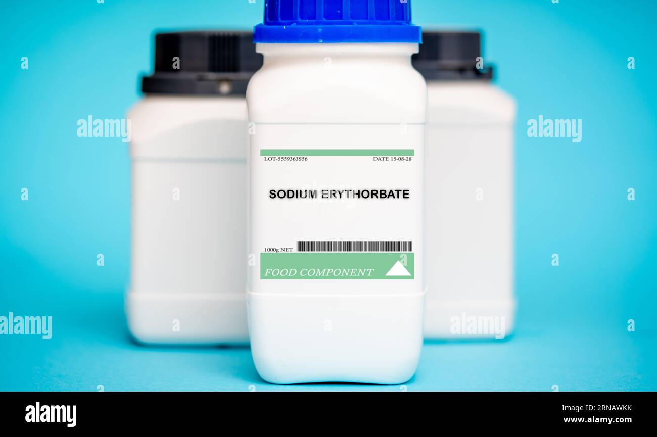 Sodium erythorbate is a preservative commonly used in cured meats, such as ham and sausage. It