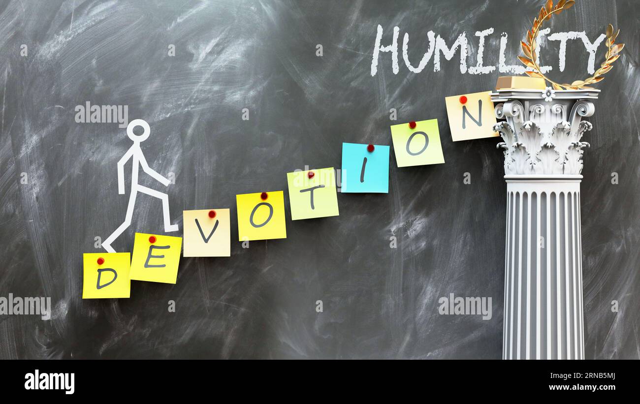 Devotion leads to Humility a metaphor showing how devotion makes the