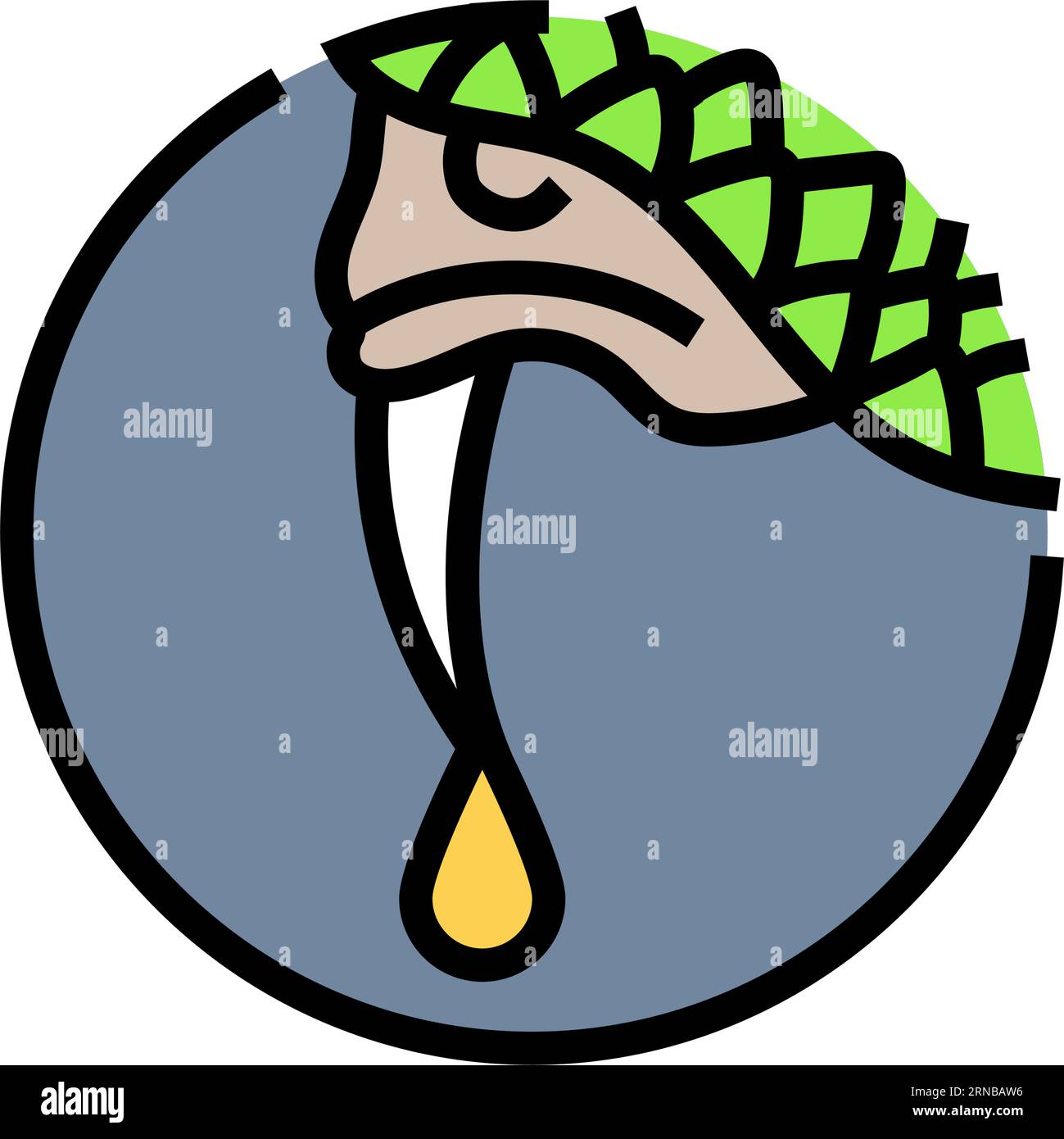 venomous snake animal color icon vector illustration Stock Vector Image ...