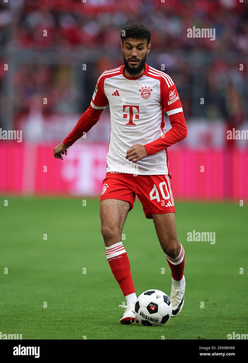 Noussair Mazraoui of FC Bayern Muenchen  FC Bayern München - FC Augsburg 27.8.2023  Fussball 1 . Bundesliga Saison 2023/ 2024 © diebilderwelt / Alamy Stock Stock Photo