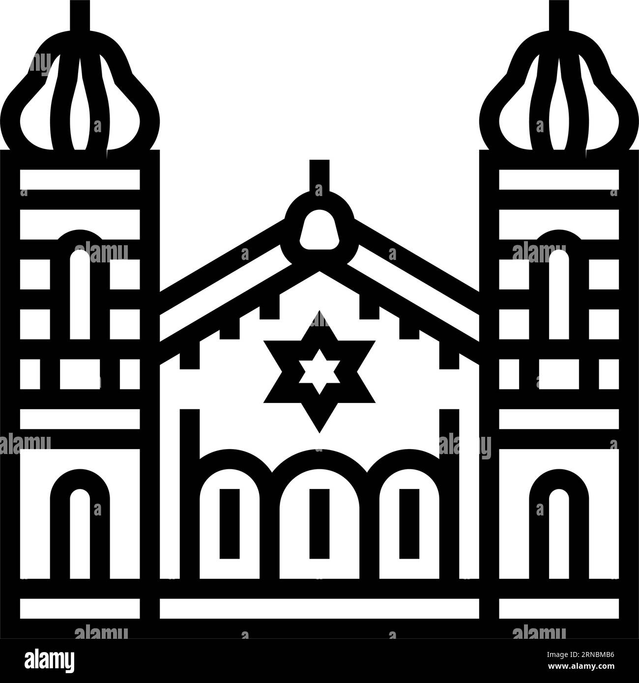 synagogue-building-jewish-line-icon-vector-illustration-stock-vector