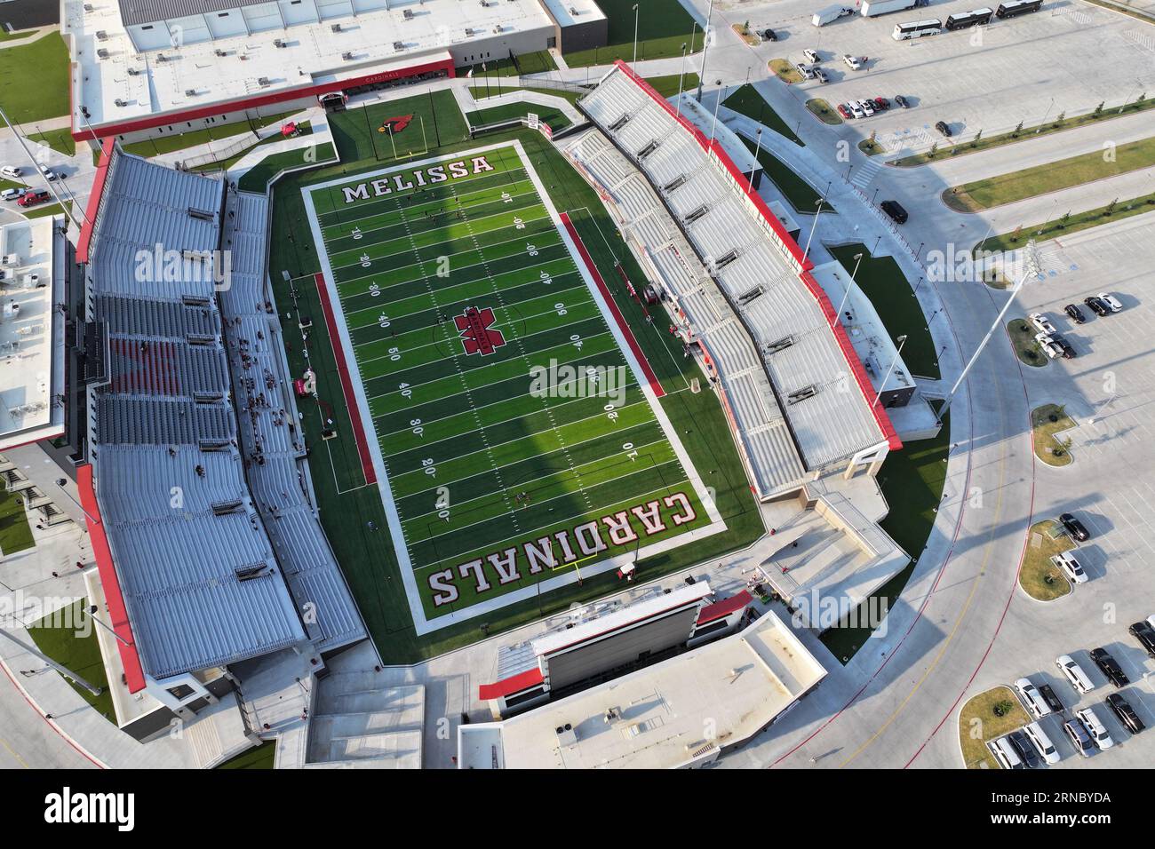 Melissa, TX, USA. 31st Aug, 2023. View of the Melissa Cardinals' Coach