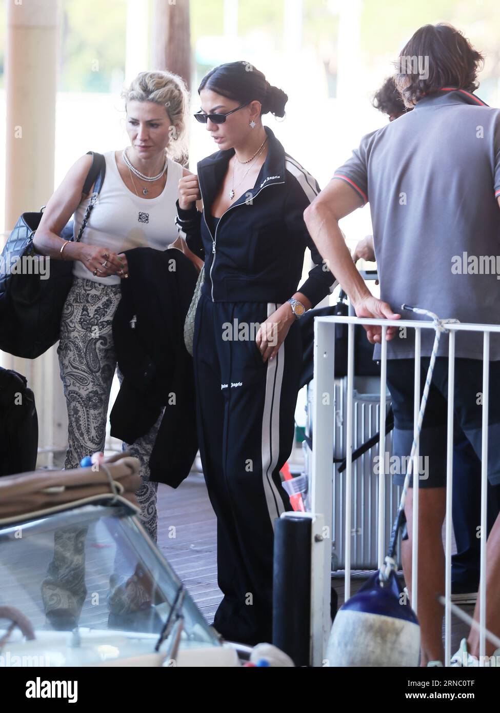 Venice, Italy. 01st Sep, 2023. Venice, 80th Venice Film Festival 2023. Day 3 - arrivals at the airport -In the photo: Demet Özdemir Credit: Independent Photo Agency/Alamy Live News Stock Photo