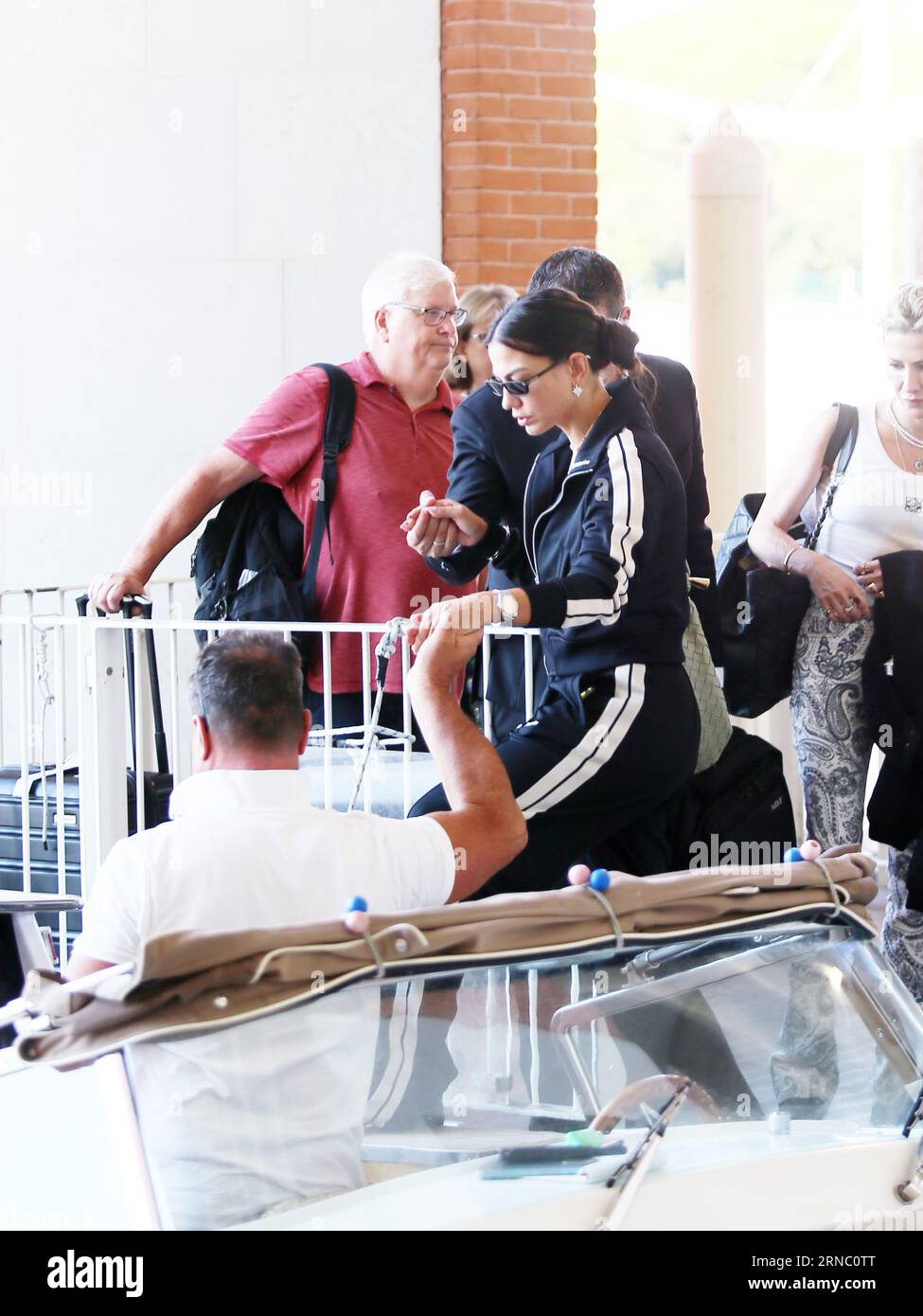 Venice, Italy. 01st Sep, 2023. Venice, 80th Venice Film Festival 2023. Day 3 - arrivals at the airport -In the photo: Demet Özdemir Credit: Independent Photo Agency/Alamy Live News Stock Photo
