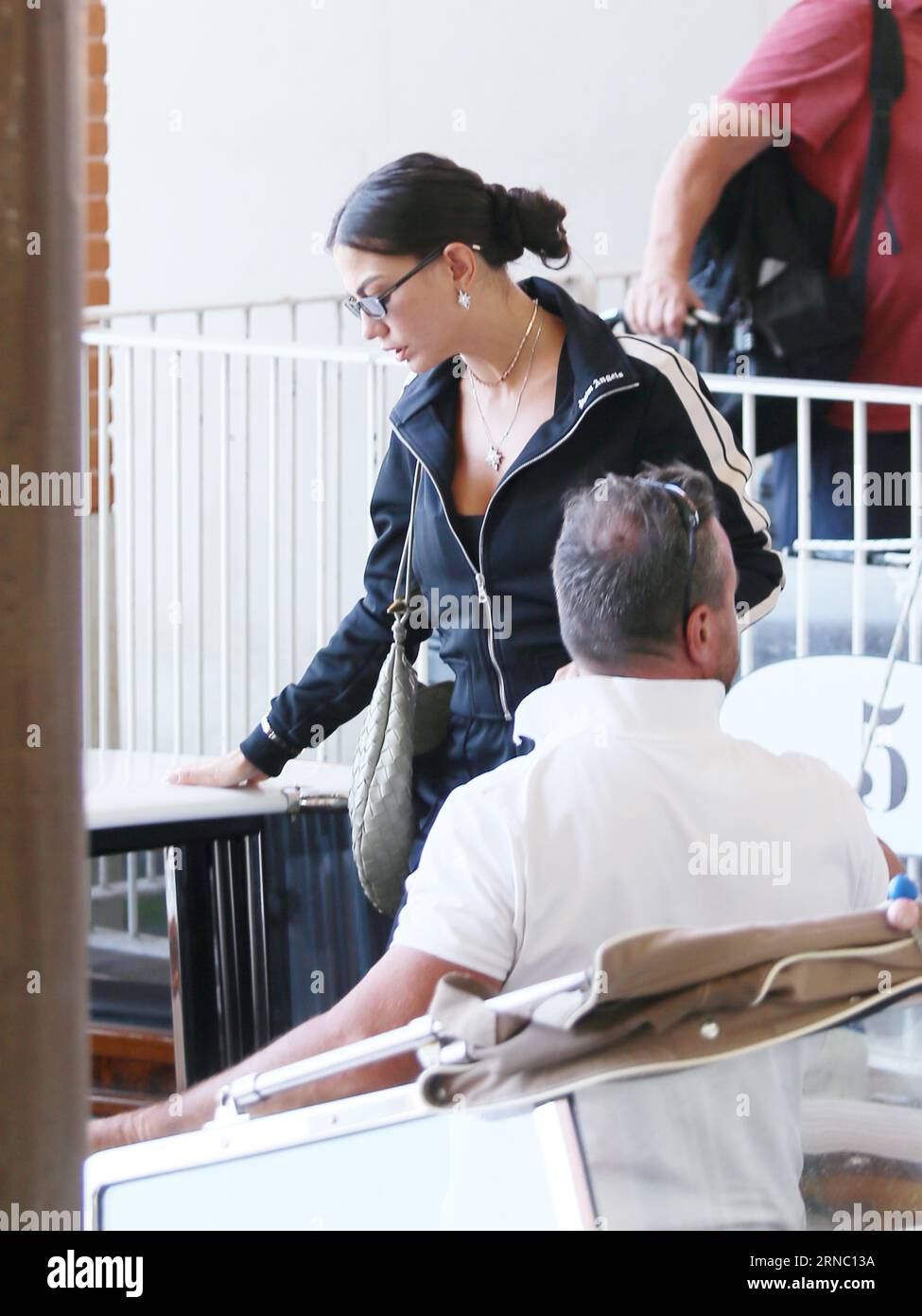 Venice, Italy. 01st Sep, 2023. Venice, 80th Venice Film Festival 2023 . Day 3 - arrivals at the airport -In the photo: Demet Özdemir Credit: Independent Photo Agency/Alamy Live News Stock Photo