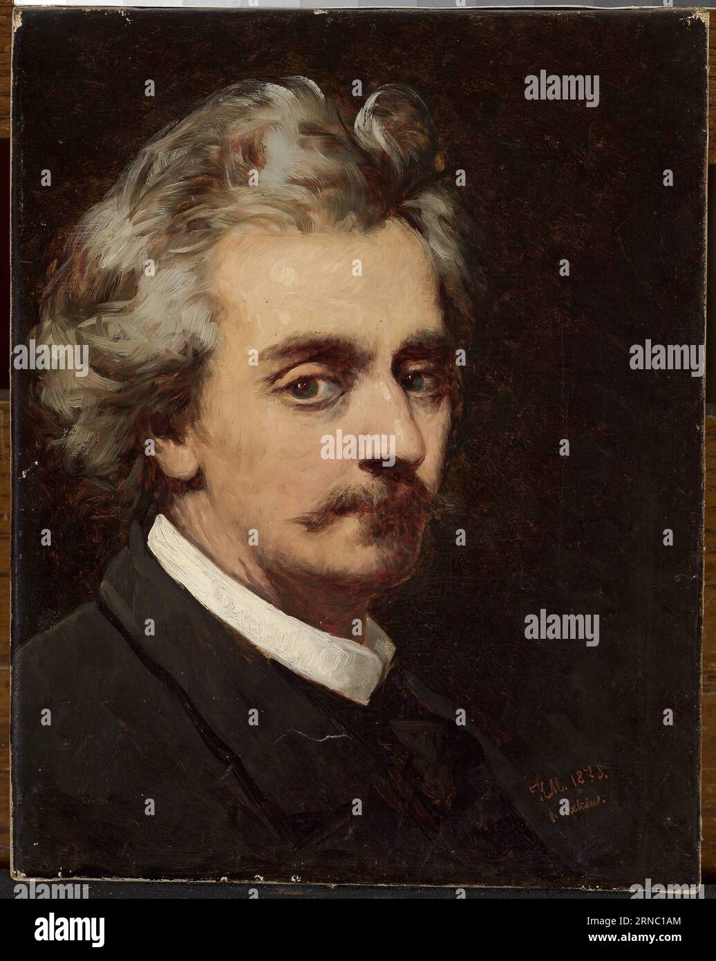 Selfportrait 1875 by Kazimierz Mirecki Stock Photo Alamy