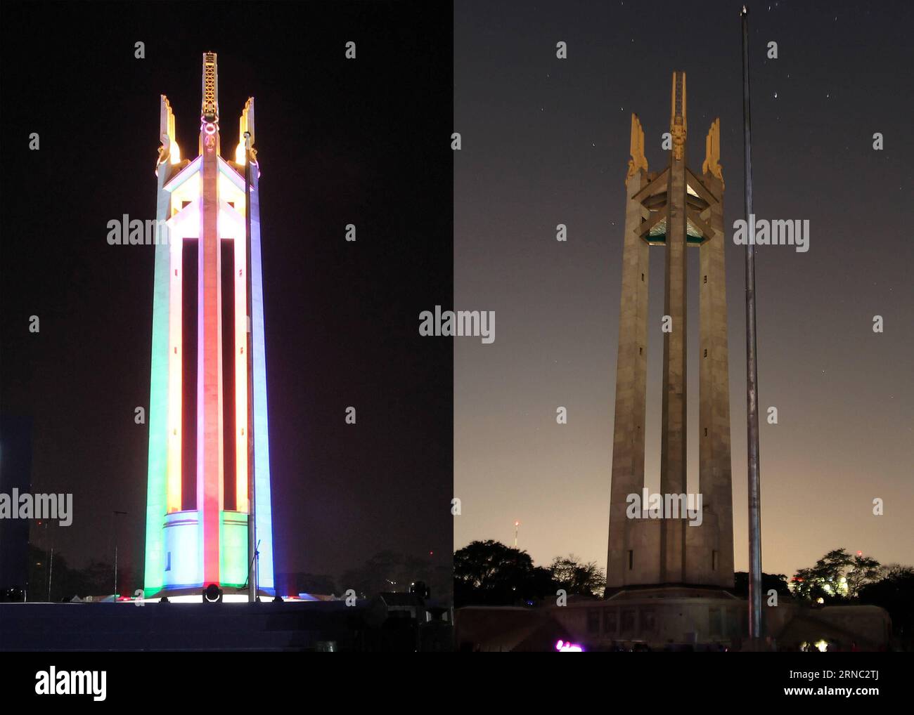 (160319) QUEZON CITY, March 19, 2016 Combined photo shows the