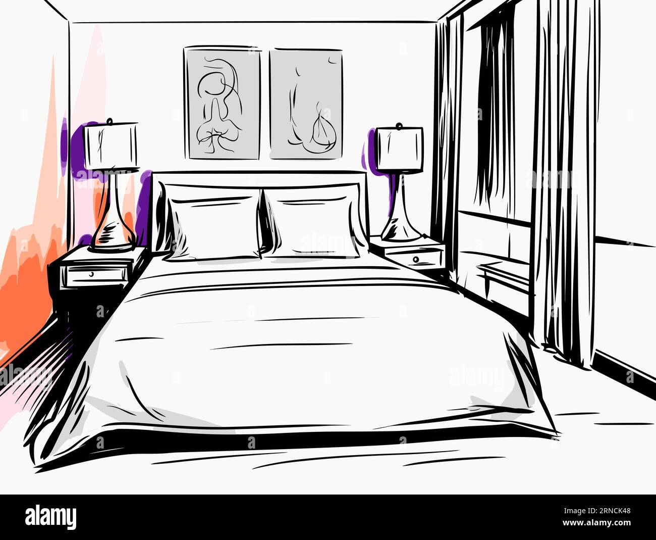 How To Draw The Interior Of A Room