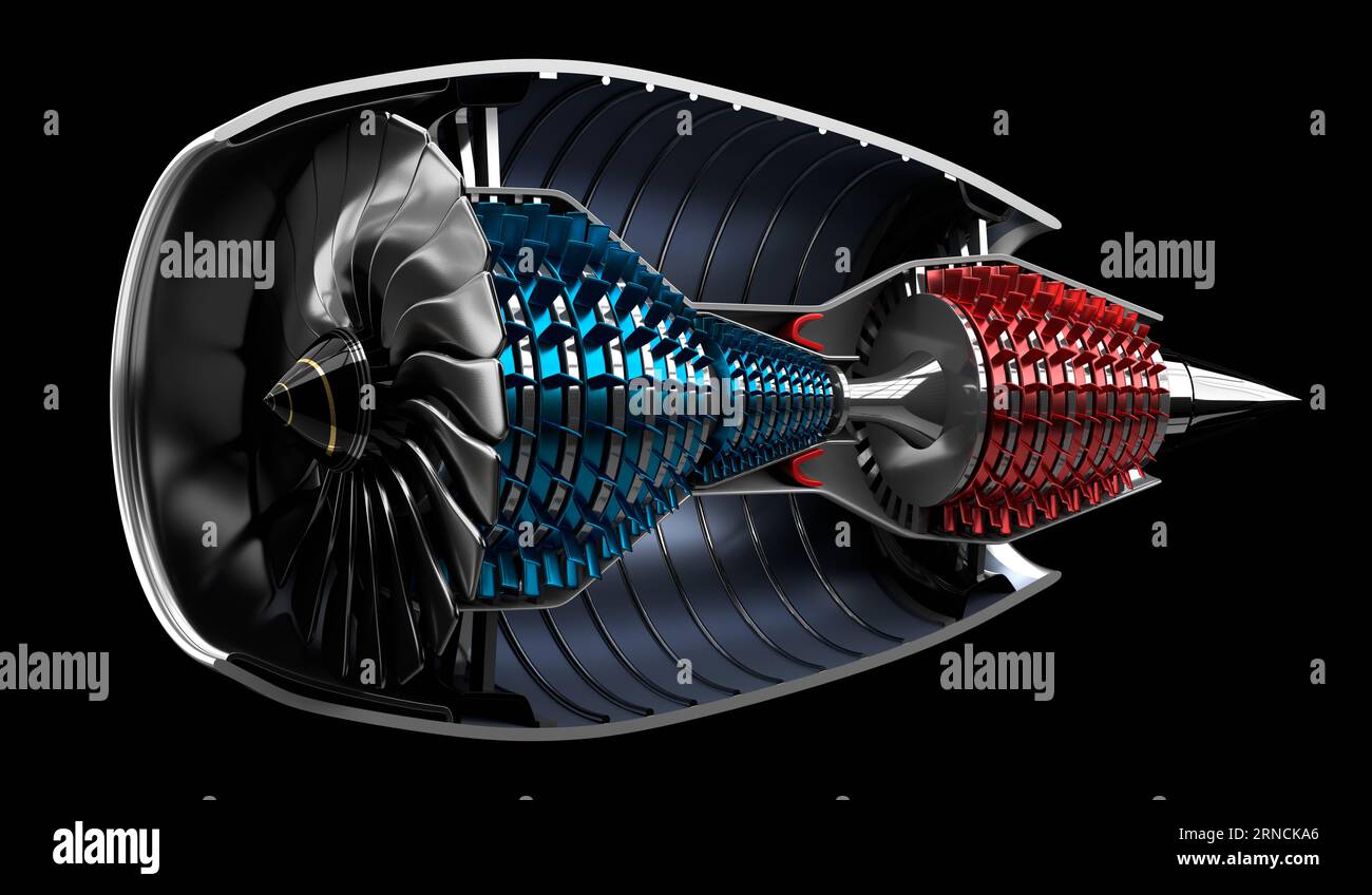 Cross section turbofan jet hi-res stock photography and images - Alamy
