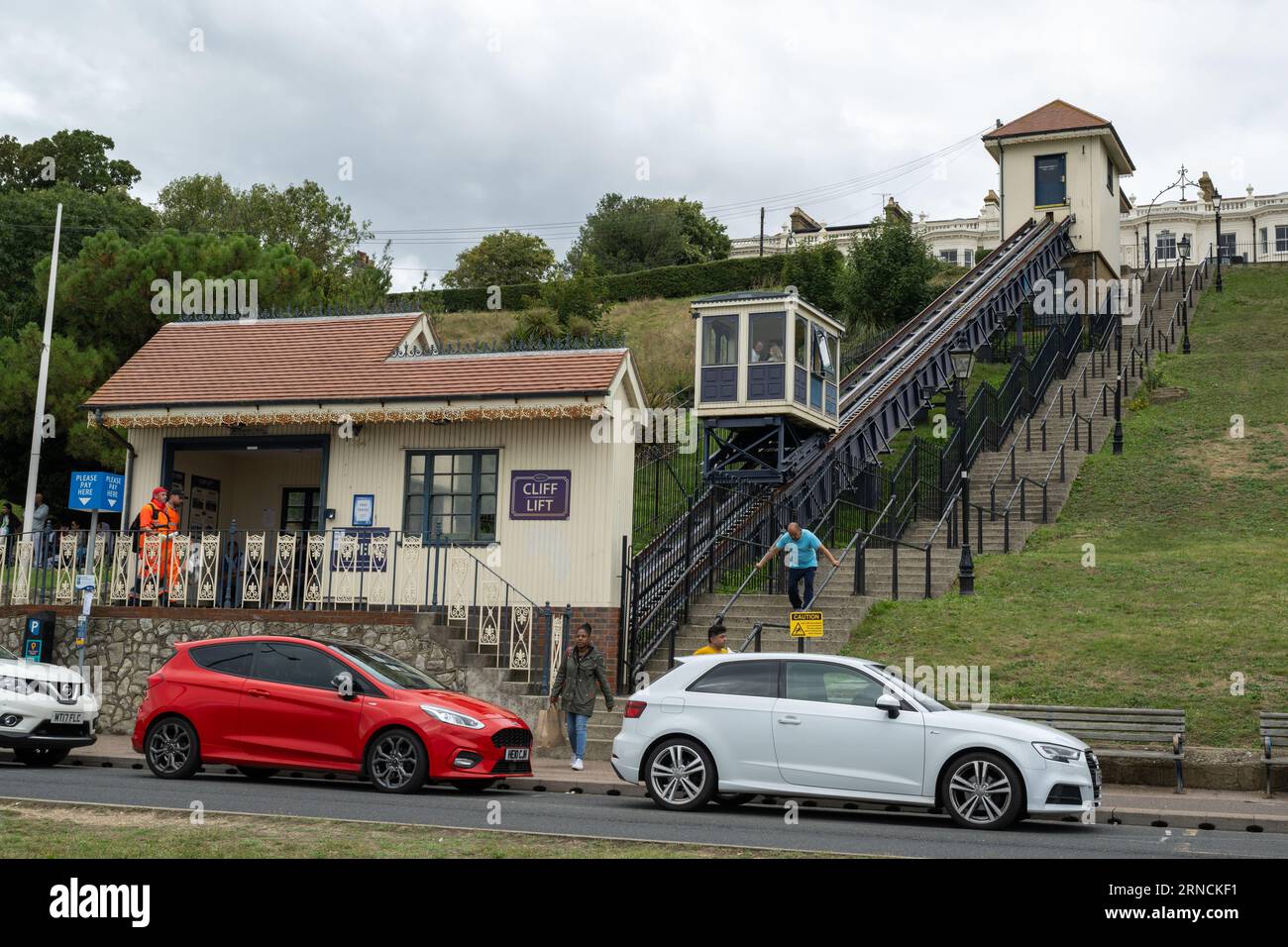 The Cliff Lift at Southend-on-Sea, Essex, England Stock Photo