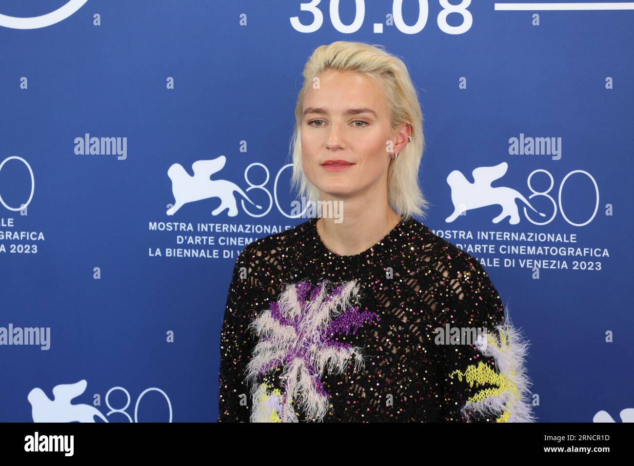 Venice, Italy, 1st September, 2023. Amanda Collin at the photo call for