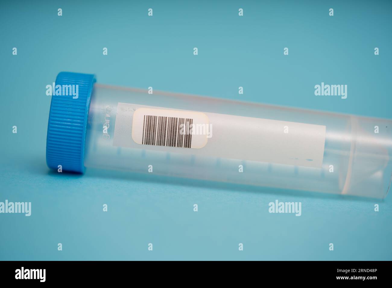 plastic containers for taking medical tests for health checks Stock