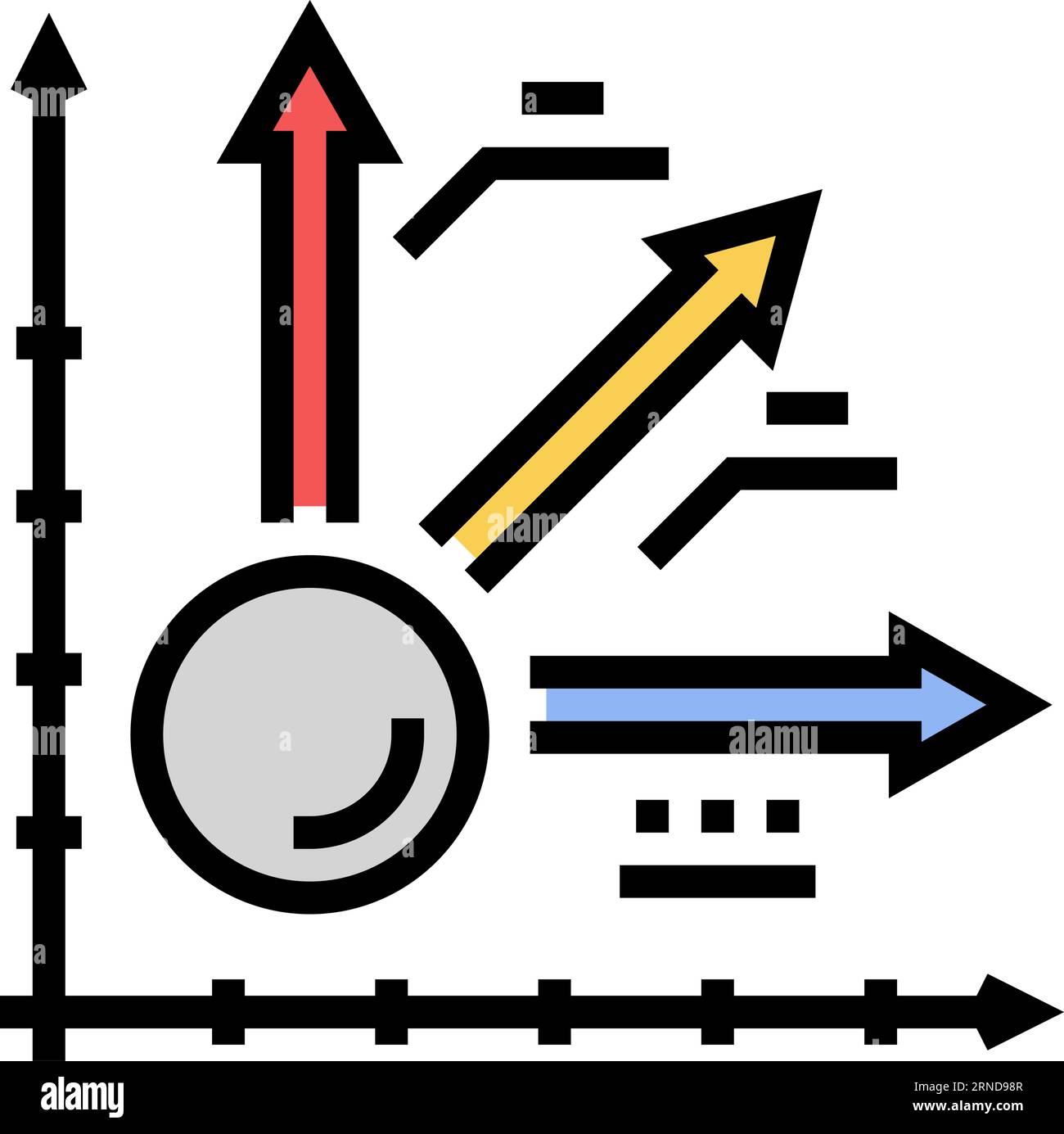 kinematics theory mechanical engineer color icon vector illustration