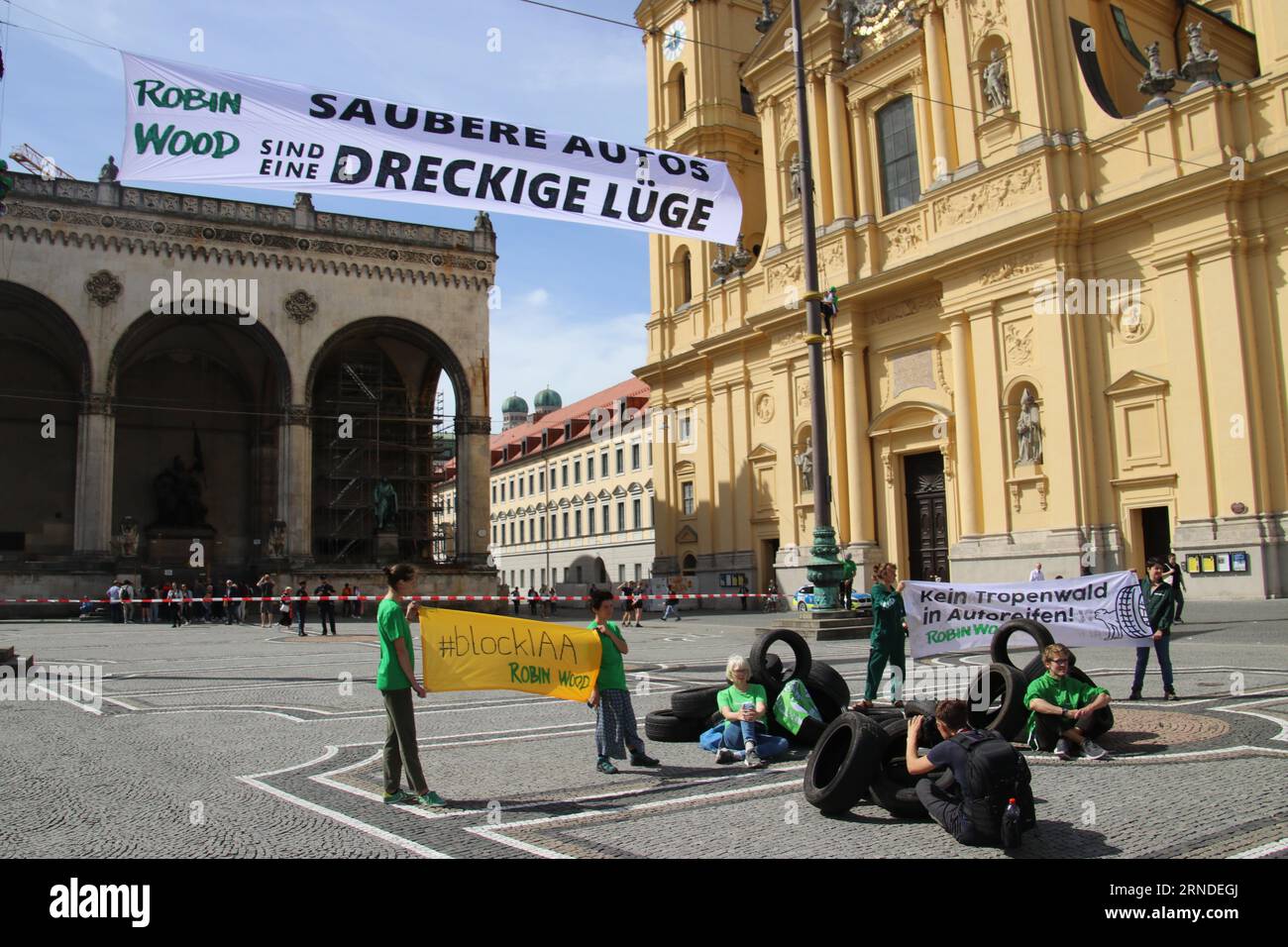Munich, Germany. 01st Sep, 2023. Activists of the environmental group ...