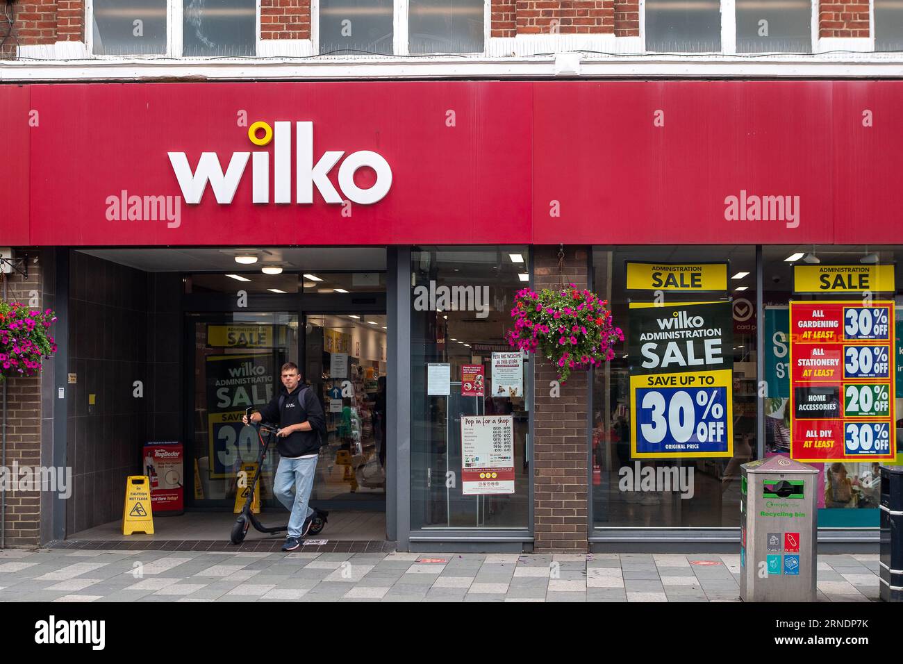 Maidenhead, Berkshire, UK. 1st September, 2023. A Wilko Store in