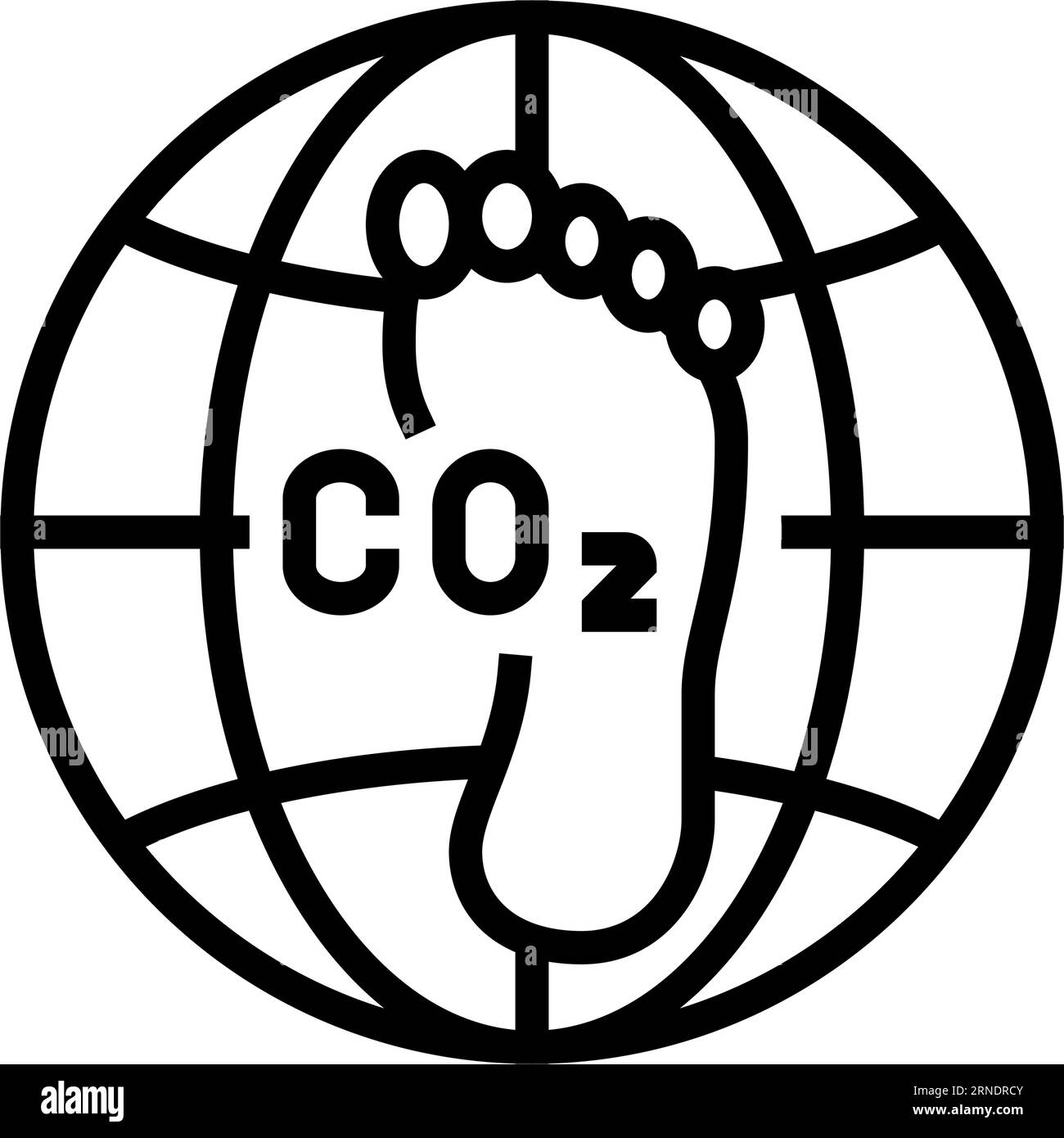 Carbon footprint poster Black and White Stock Photos & Images - Alamy