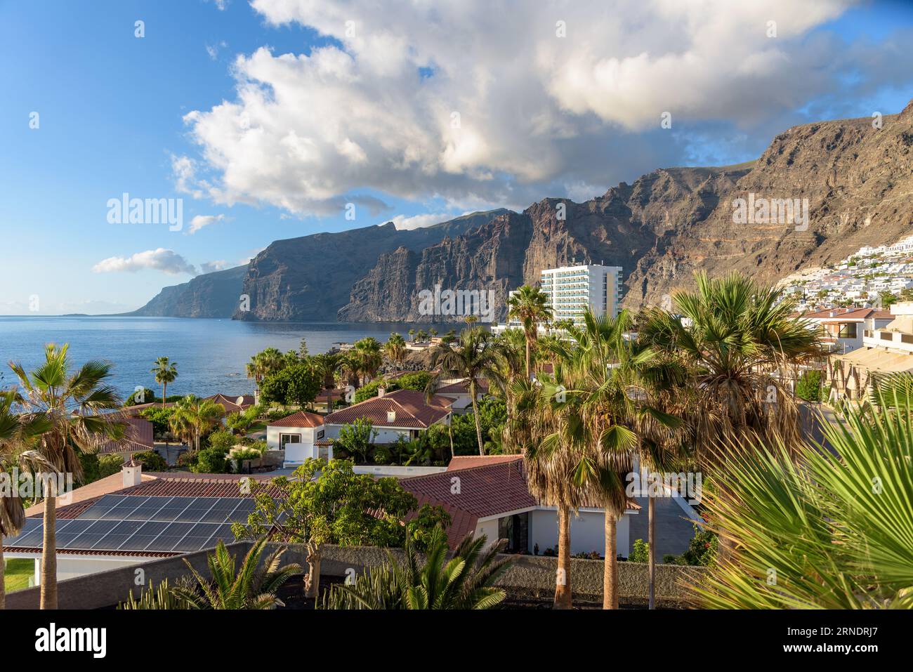 View of Tenerife cliff coastline in Los Gigantes Stock Photo