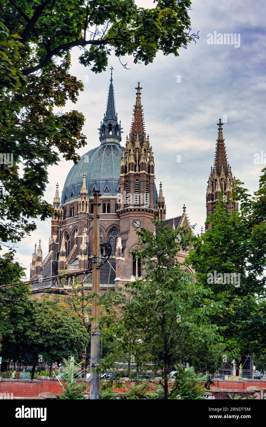 Die Kirche Maria vom Siege in Wien Stock Photo