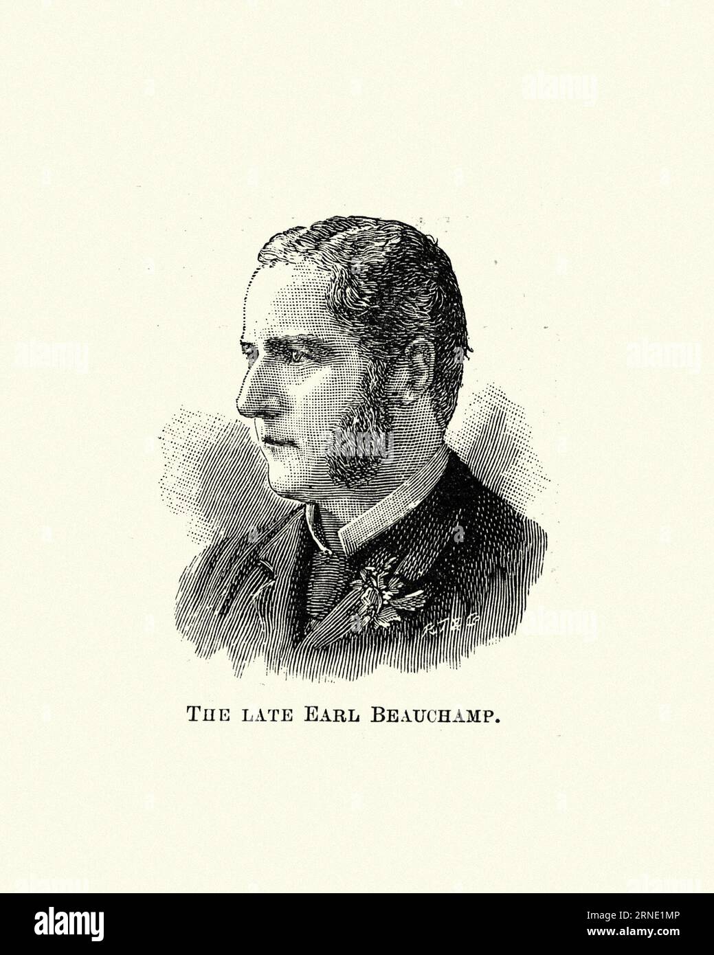 Frederick Lygon, 6th Earl Beauchamp (1830 – 1891), styled The Honourable Frederick Lygon between 1853 and 1866, was a British Conservative politician. Stock Photo